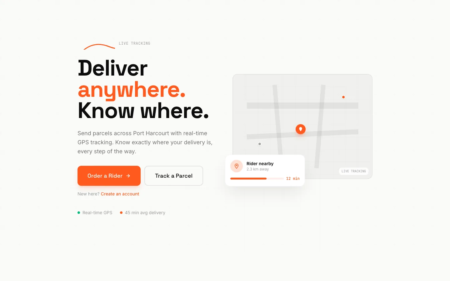 Screenshot of Speedometer Logistics
